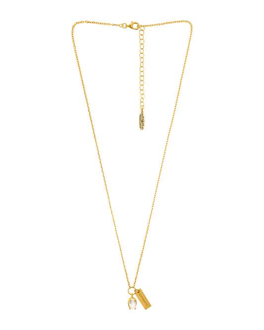 Colar com Quartzo Oval Semangka