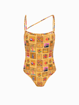 BAÑADOR CON ALÇAS ASSIMÉTRICAS Y CLORETE PLATANERA