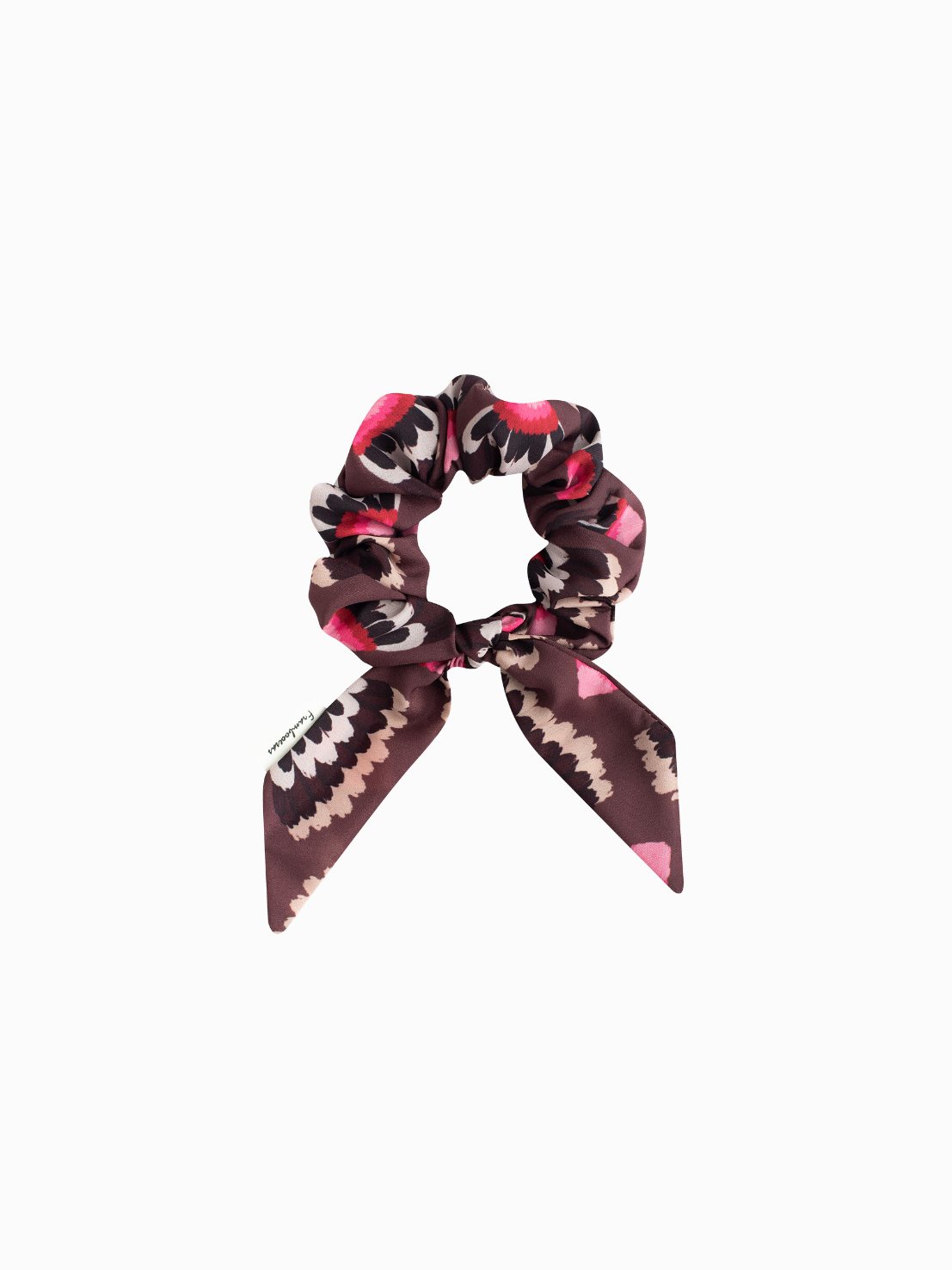 SCRUNCHIE WITH BOW CACAO