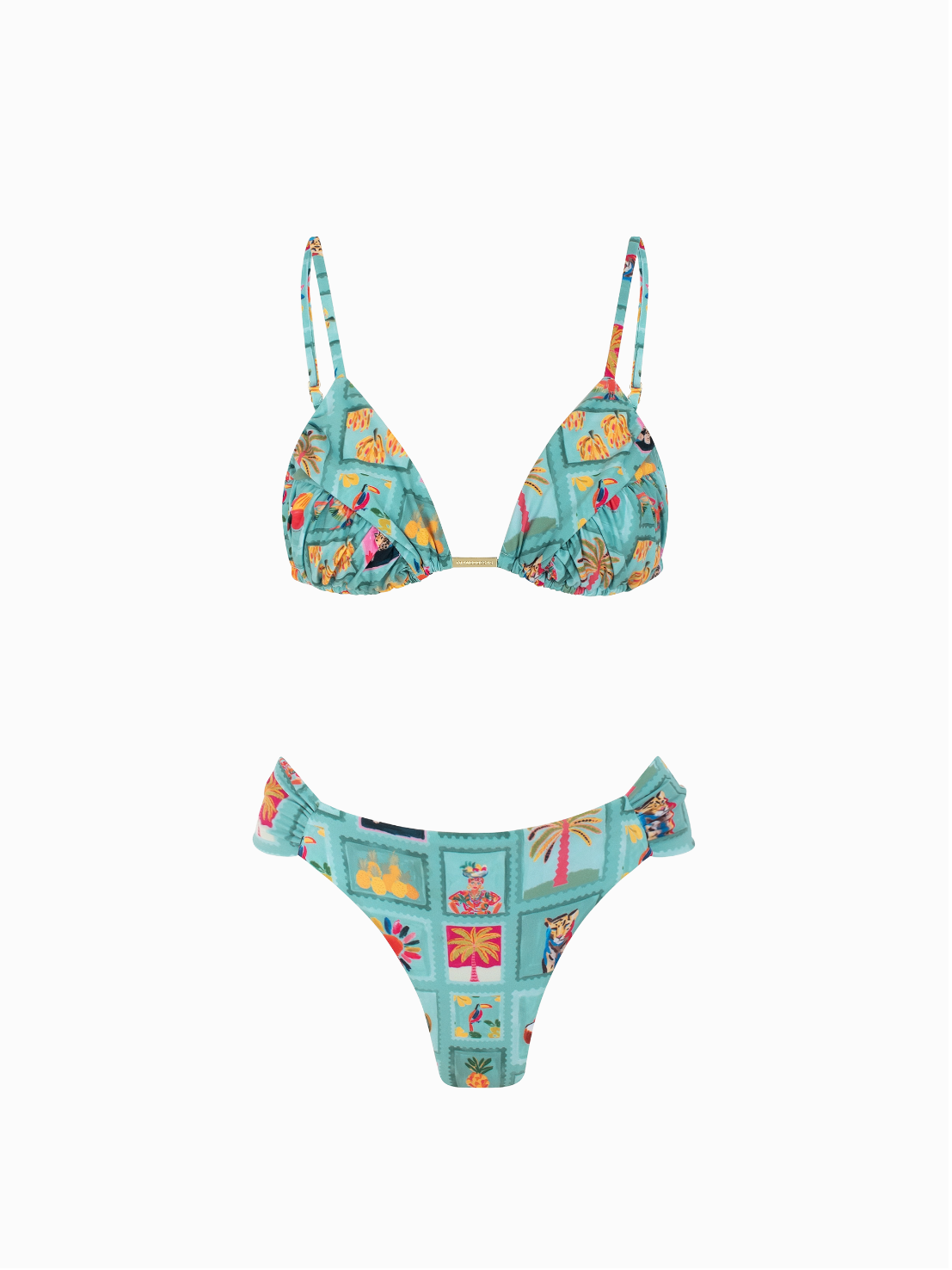 BIQUÍNI TRIÂNGULO FRANZIDO GUADUA