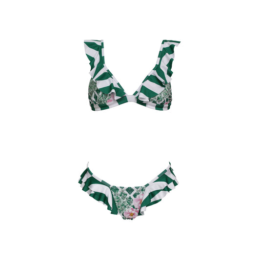 Girassol Top - Triangular bikini with ruffles