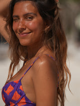 MARACUYÁ TOP WITH UNDERWIRE AND GATHERING