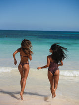 Swimsuit Com Alças Assimétricas E Clorete Corozo