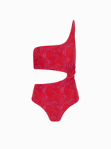 Swimsuit Com Drapeado Assimétrico Guacamaya